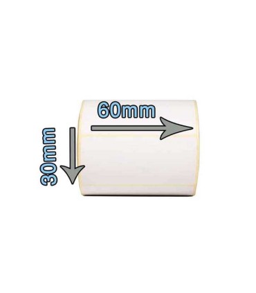 لیبل| برچسب پرینتر/کاغذ پشت چسب دار سایز 60 × 30