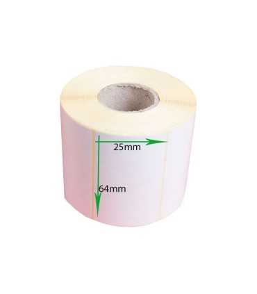 لیبل| برچسب پرینتر/لیبل کاغذی سایز 64×25