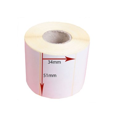 لیبل| برچسب پرینتر/برچسب کاغذی سایز 51 × 34
