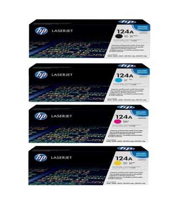 لیزر رنگی اچ پی HP/ست کامل کارتریج لیزری رنگی اچ پی Hp 124a