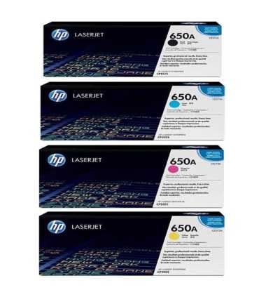 لیزر رنگی اچ پی HP/ست کامل کارتریج لیزری رنگی اچ پی HP 650A