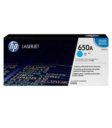 کارتریج | تونر/کارتریج آبی اچ پی لیزری HP 650A CYAN CE271A