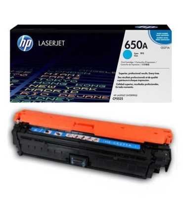 کارتریج | تونر/کارتریج آبی اچ پی لیزری HP 650A CYAN CE271A