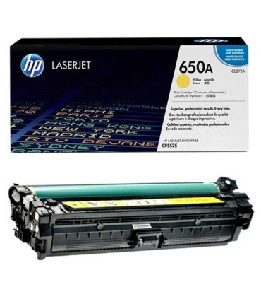 کارتریج | تونر/کارتریج زرد اچ پی لیزری HP 650A YELLOW CE272A