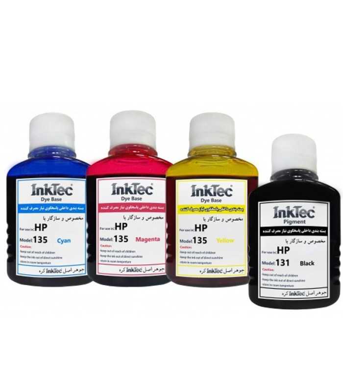 جوهر پرینتر جوهر 100 سی سی اینک تک داخلی اچ پی InkTec HP 100cc CMYK INK