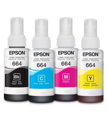 جوهر|مخزن|تانک|قابل شارژ/جوهر مشکی 664 اپسون Epson
