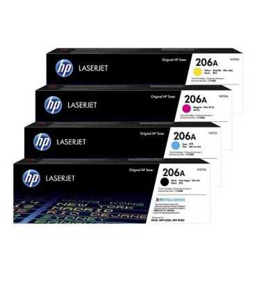 کارتریج | تونر/ست کامل کارتریج لیزری رنگی اچ پی HP 206A