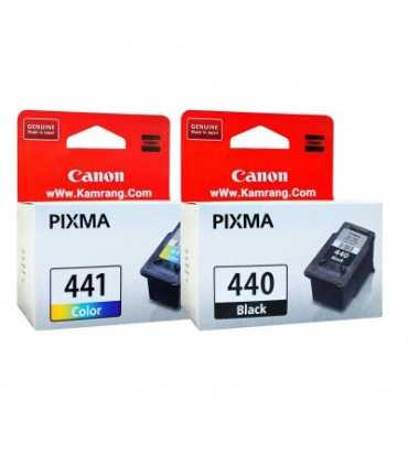 جوهر افشان کانن Canon/پک کارتریج کانن مدل PG-440 مشکی و CL-441 رنگی بسته دو عددی