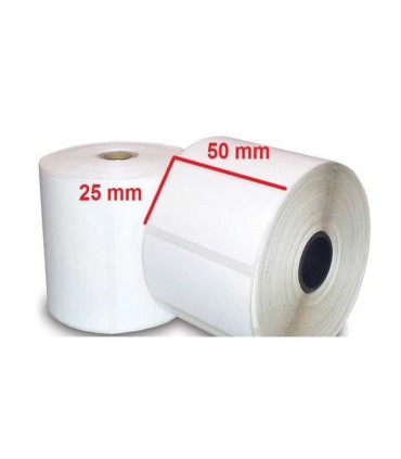 محصولات جانبی/لیبل کاغذی 25x50 میلیمتری تک ردیفه