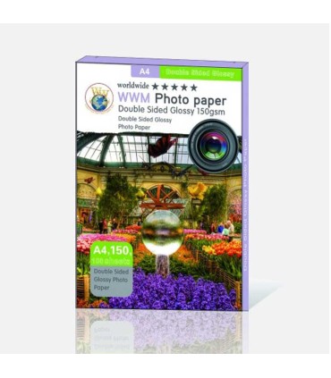 محصولات جانبی/كاغذ دو رو فتو گلاسه براق 150 گرم 100 برگي -WWM-A3