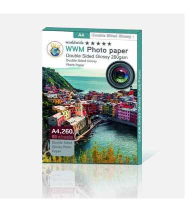 محصولات جانبی/كاغذ دورو فتو گلاسه براق 260 گرم 50 برگ WWM-A4