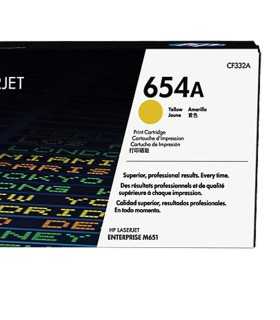 کارتریج | تونر کارتریج زرد اچ پی لیزری HP 654A Yellow CF332A