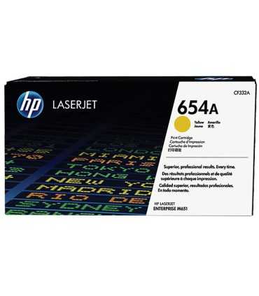 کارتریج | تونر/کارتریج زرد اچ پی لیزری HP 654A Yellow CF332A