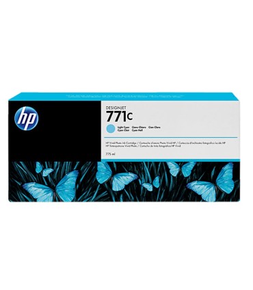 کارتریج پلاتر/کارتریج پلاتر آبی روشن اچ پی HP 771C 775-ml Light Cyan B6Y12A