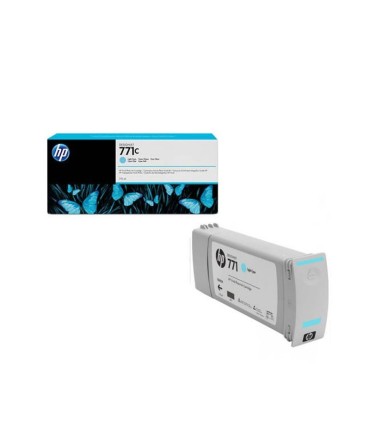 کارتریج پلاتر/کارتریج پلاتر آبی روشن اچ پی HP 771C 775-ml Light Cyan B6Y12A