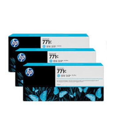کارتریج پلاتر/کارتریج پلاتر آبی روشن اچ پی HP 771C 775-ml Light Cyan B6Y12A