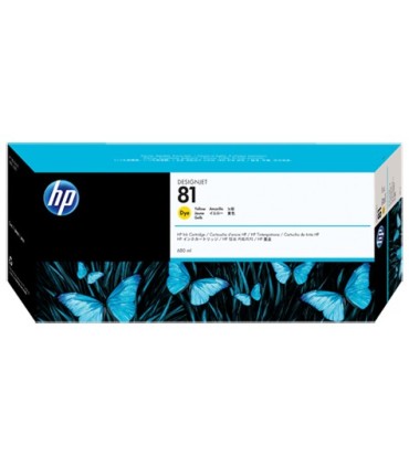 کارتریج پلاتر/کارتریج پلاتر زرد اچ پی HP 81 680-ml Yellow DesignJet Dye Ink Cartridge C4933A