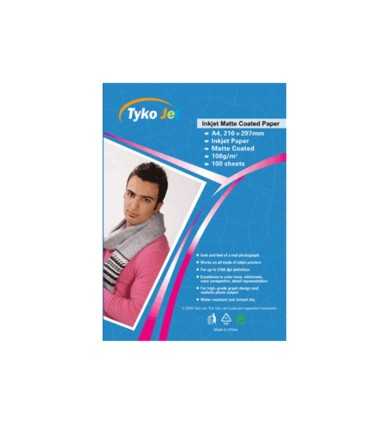 محصولات جانبی  کاغذ کتد 108گرم 100برگ A4 Tyko
