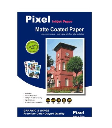 محصولات جانبی/کاغذ کتد دوطرفه 190گرم 50برگ A4 Pixel