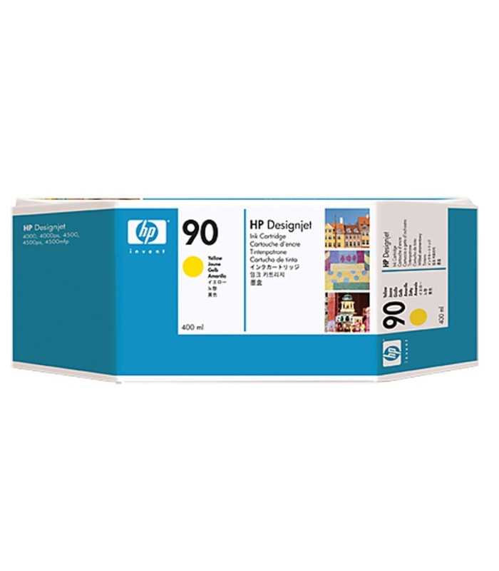 کارتریج پلاتر کارتریج پلاتر زرد اچ پی HP 90 400-ml Yellow DesignJet Ink Cartridge C5065A