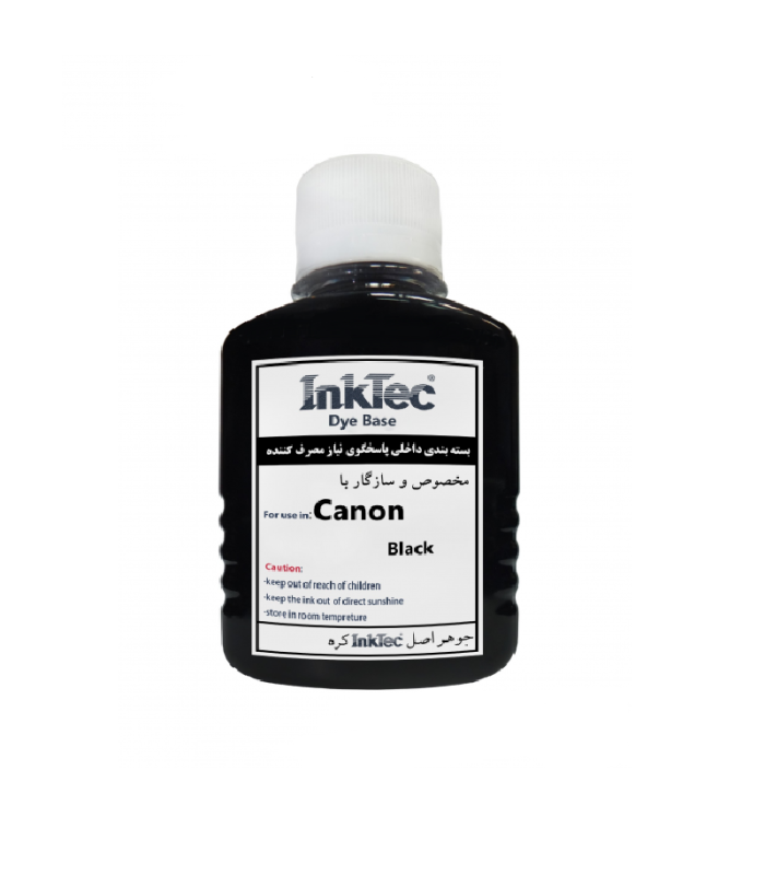 جوهر پرینتر جوهر 100 سی سی اینک تک داخلی کانن رنگ مشکی InkTec CANON