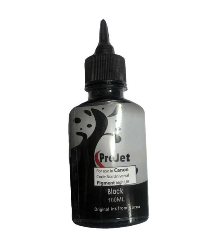 جوهر پرینتر جوهر 100 سی سی پروجت کانن رنگ مشکی پیگمنت ProJet CANON 100cc black Pigment INK