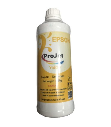 جوهر پرینتر/جوهر لیتری پروجت اپسون رنگ زرد ProJet EPSON 1000CC Yellow INK
