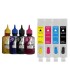 جوهر|مخزن|تانک|قابل شارژ/کارتریج قابل شارژ اپسون EPSON T0731 - T0732 - T0733 - T0734
