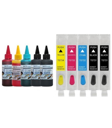 جوهر|مخزن|تانک|قابل شارژ/کارتریج قابل شارژ پرینتر جوهرافشان اپسون EPSON C110