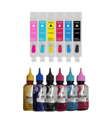 جوهر|مخزن|تانک|قابل شارژ/کارتریج قابل شارژ پرینترهای اپسون EPSON RX610 - RX690