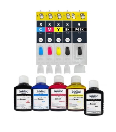 جوهر|مخزن|تانک|قابل شارژ/کارتریج قابل شارژ پرینتر کانن 8-CANON 5