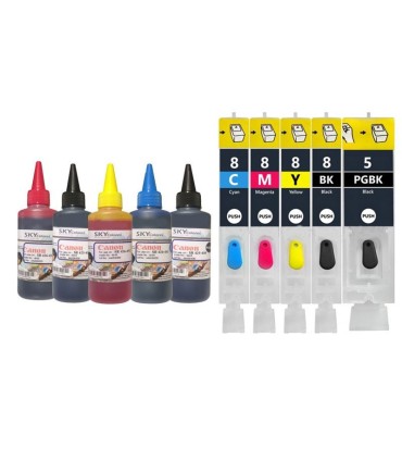 جوهر|مخزن|تانک|قابل شارژ/کارتریج قابل شارژ پرینتر کانن 8-CANON 5