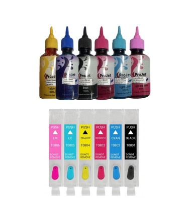 جوهر|مخزن|تانک|قابل شارژ/کارتریج قابل شارژ پرینترهای اپسون EPSON PX650 - PX660