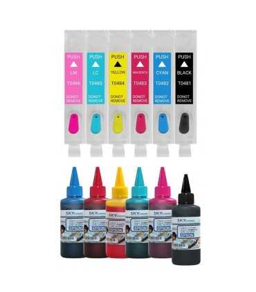 جوهر|مخزن|تانک|قابل شارژ/کارتریج قابل شارژ پرینتر اپسون EPSON R200