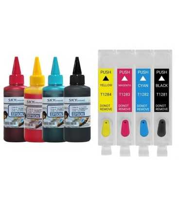 جوهر|مخزن|تانک|قابل شارژ/کارتریج قابل شارژ پرینتر جوهرافشان اپسون EPSON Bx305f