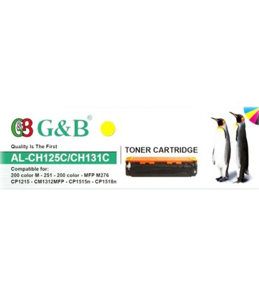 کارتریج | تونر/تونر کارتریج زرد اچ پی جی اند بی G&B HP 131A Yellow CF212A
