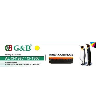 کارتریج | تونر/تونر کارتریج زرد اچ پی جی اند بی G&B HP 126A YELLOW CE312A