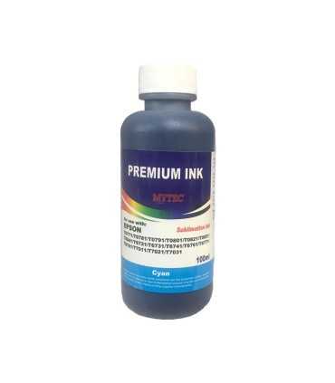 جوهر|مخزن|تانک|قابل شارژ/جوهر سابلیمیشن 100 سی سی مایتک اپسون رنگ آبی MYTEC EPSON