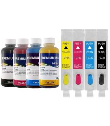 جوهر|مخزن|تانک|قابل شارژ/کارتریج قابل شارژ اپسون EPSON TX300 TX310 TX200 TX210