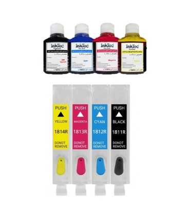 جوهر|مخزن|تانک|قابل شارژ/کارتریج قابل شارژ اپسون 4 رنگ EPSON T18XL