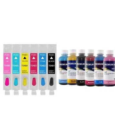 جوهر|مخزن|تانک|قابل شارژ/كارتريج قابل شارژ اپسون EPSON T0480