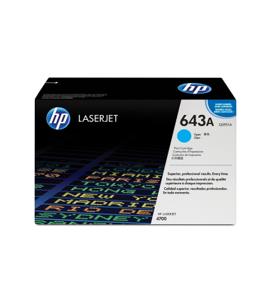 لیزر رنگی اچ پی HP/کارتریج آبی اچ پی لیزری HP 643A CYAN Q5951A