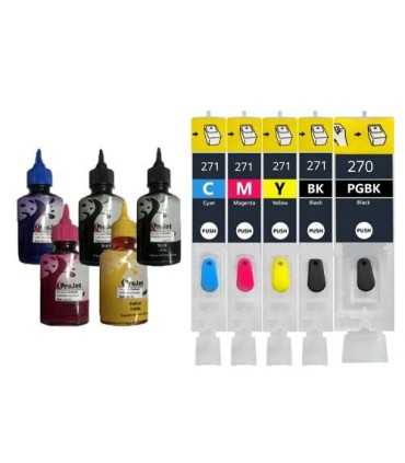 جوهر|مخزن|تانک|قابل شارژ/کارتریج قابل شارژ جوهرافشان کانن CANON 270-271