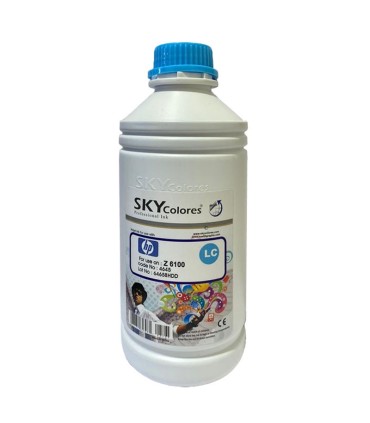 جوهر|مخزن|تانک|قابل شارژ/جوهر پلاتر اچ پی اسکای رنگ آبی روشن SKY HP Z6100