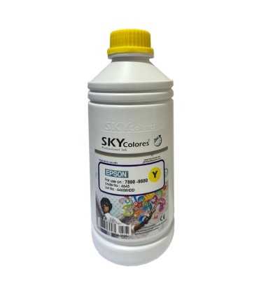 جوهر|مخزن|تانک|قابل شارژ/جوهر پلاتر اپسون اسکای رنگ زرد SKY EPSON 7880 9880 7800 9800