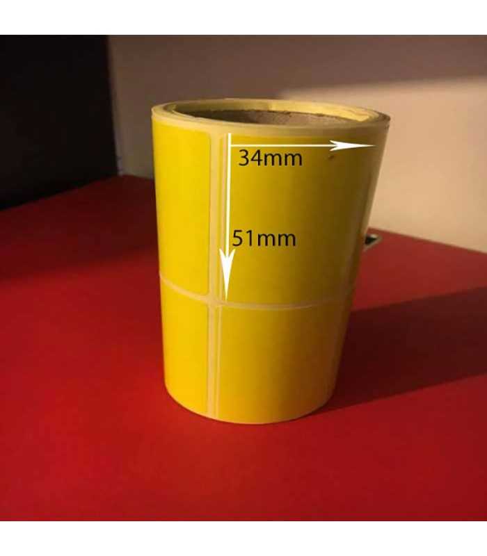 لیبل| برچسب پرینتر لیبل رنگی زرد سایز 34×51
