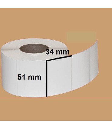 لیبل| برچسب پرینتر/لیبل کاغذی مات 34×51