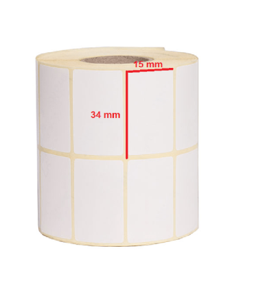 لیبل| برچسب پرینتر/لیبل کاغذی 15×34