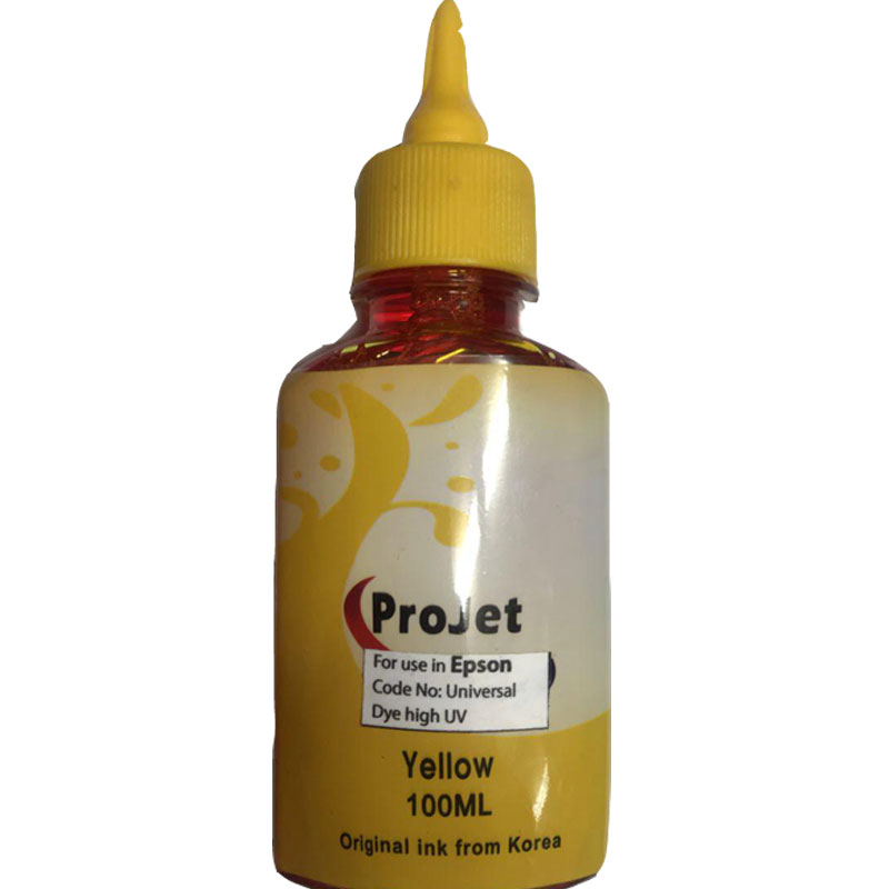 جوهر 100 سی سی پروجت اپسون رنگ زرد ProJet EPSON 100cc Yellow INK