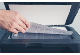 آموزش اسکن کردن از طریق قرار دادن کاغذ روی شیشه بالای پرینتر